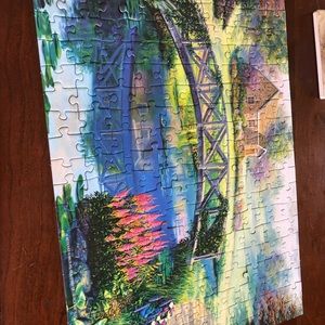 Bridge scene 200 piece puzzle